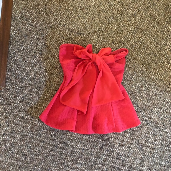Red y2k 2000s tube top - Picture 1 of 3
